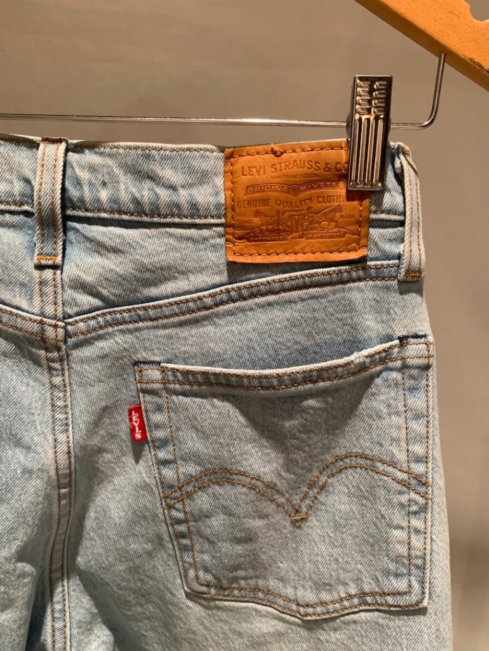 Levi’s Premium Wedgie Straight Dibs Light Blue Jeans W26 L26 34964-0038 Stretch